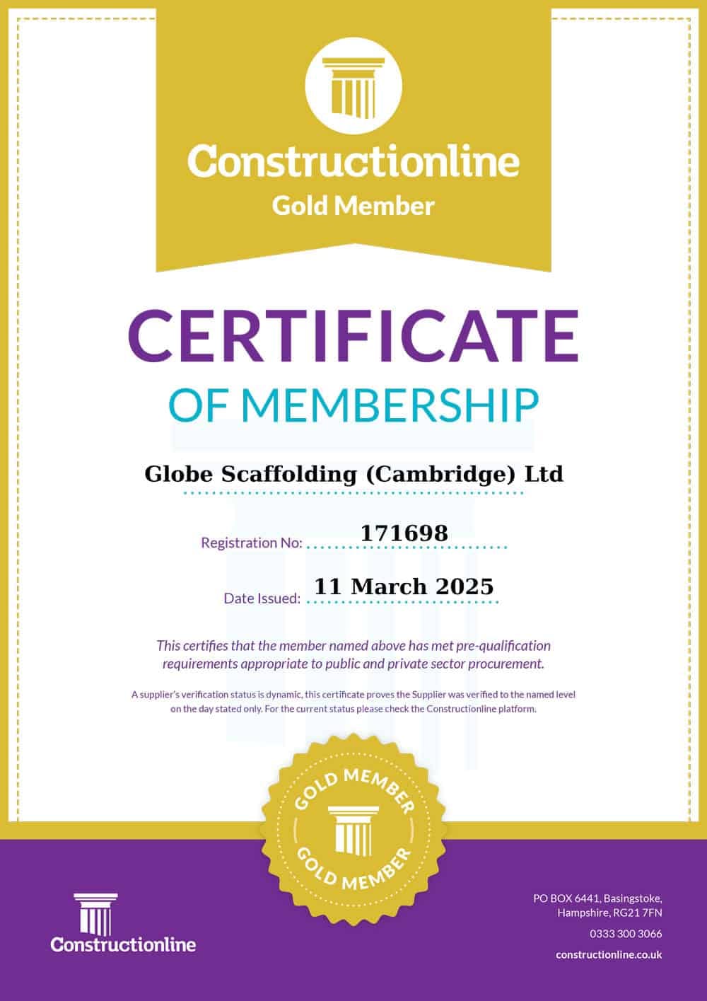 Constructionline Gold