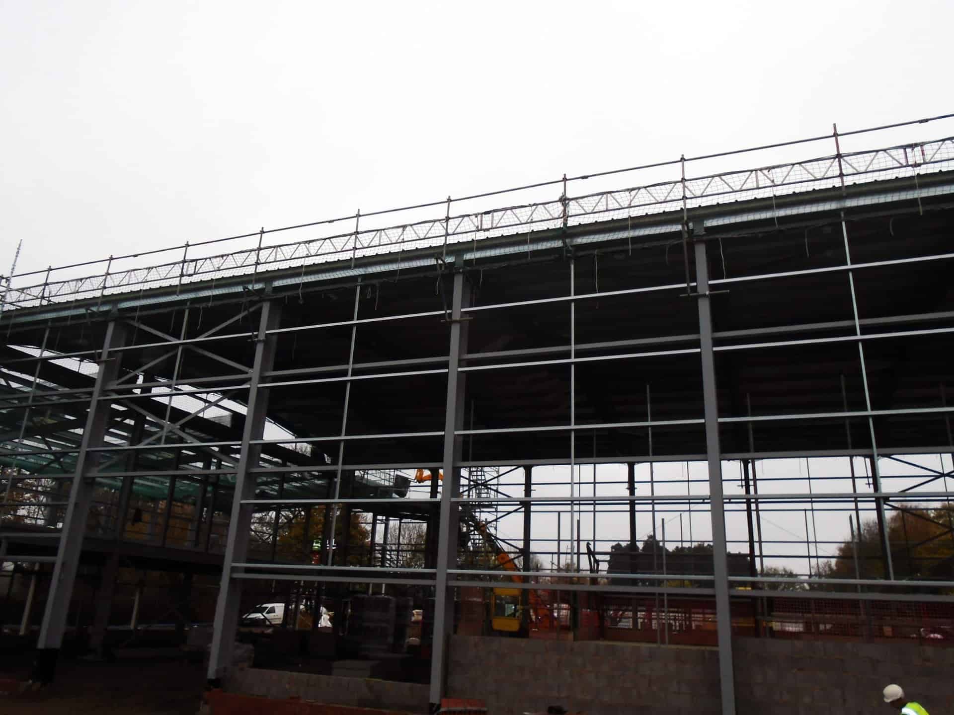 Tube and fitting scaffold structure