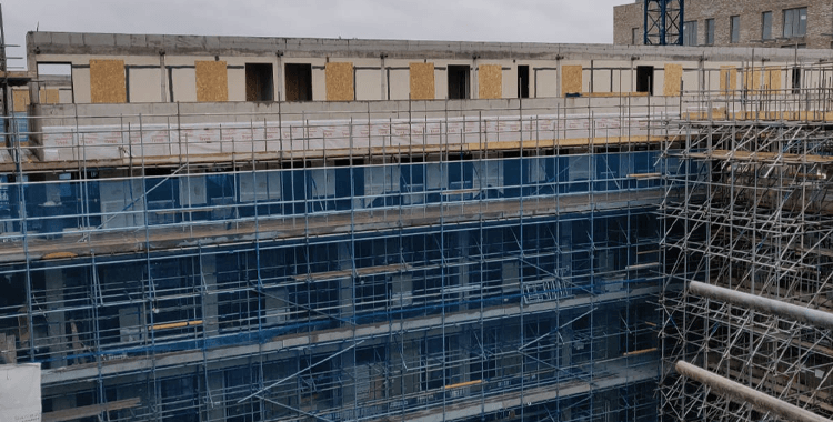 The Old West Ham - Upton Gardens scaffolding project, photo 1 of 3